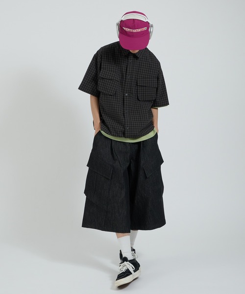 Perushu(ペルーシュ)の「レイヤードカーゴポケットハーフパンツ(その他パンツ・メンズ・レッド/ブラック/インディゴブルー/ネイビー・MEDIUM/LARGE)」の21枚目の写真