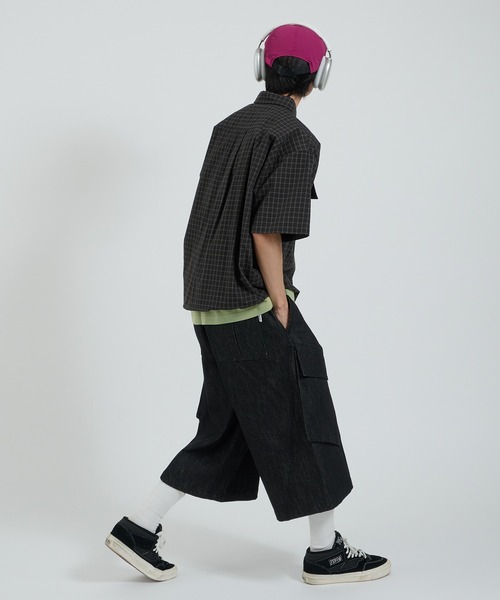 Perushu(ペルーシュ)の「レイヤードカーゴポケットハーフパンツ(その他パンツ・メンズ・レッド/ブラック/インディゴブルー/ネイビー・MEDIUM/LARGE)」の20枚目の写真