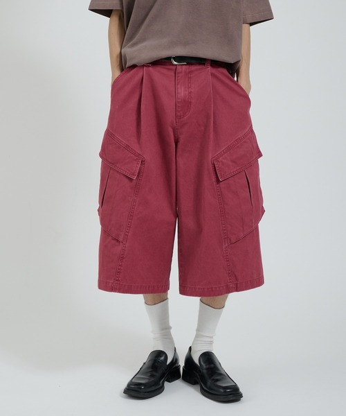 Perushu(ペルーシュ)の「レイヤードカーゴポケットハーフパンツ(その他パンツ・メンズ・レッド/ブラック/インディゴブルー/ネイビー・MEDIUM/LARGE)」の6枚目の写真