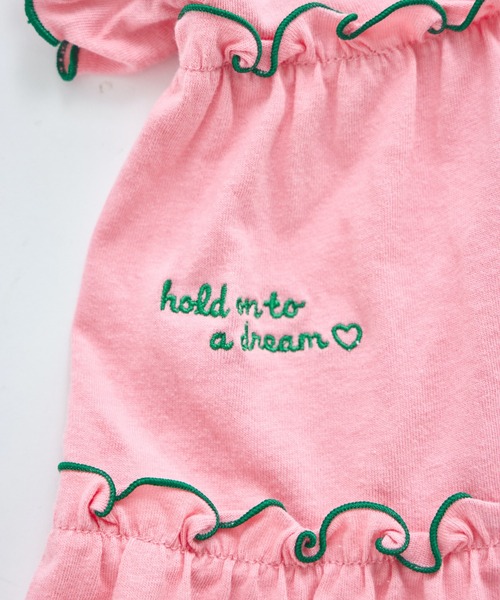 pairmanon(ペアマノン)の「【UVカット】【吸水速乾】【接触冷感】サマーファンクション 刺繍 メローティアードOP(ワンピース・キッズ・ピンク/レッド系その他/ブラック・100/110/120/130/140/150/90)」の22枚目の写真