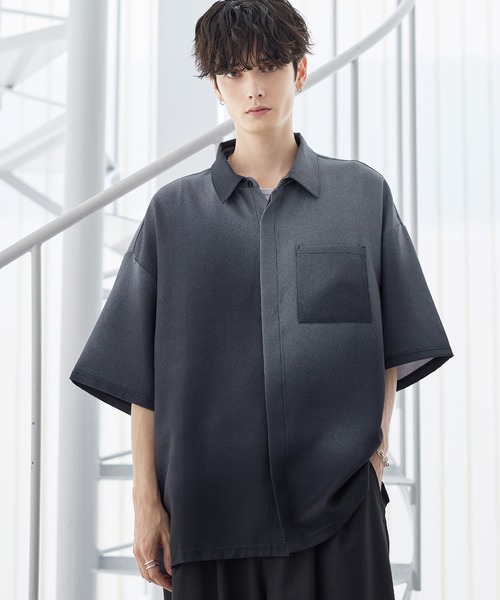 あさひ　値下げ　新品　BRIEFING マーブル模様 ブラックシャツ L あさひ様 専用 値下げ 新品 BRIEFING マーブル模様 ブラックシャツ L