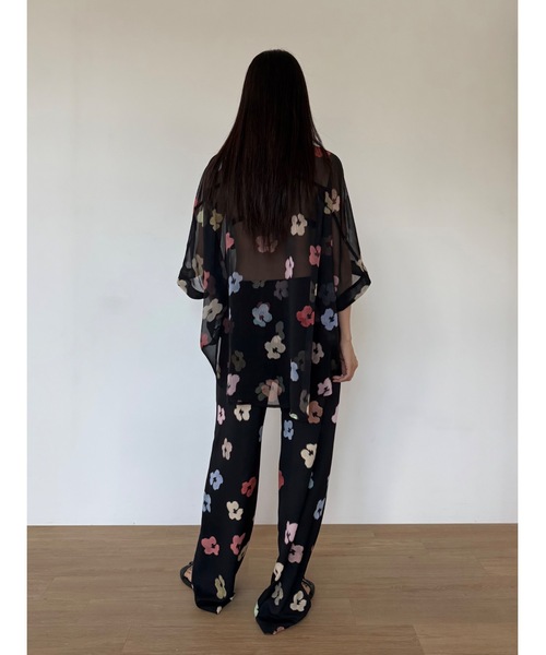 Didot.showroom（ディドット ショールーム）の「【DIDOT.】フラワーパターンワイドパンツ（その他パンツ・レディース・アイボリー/ブラック・FREE）」の18枚目の写真