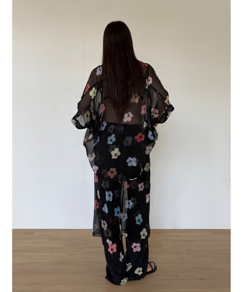 Didot.showroom（ディドット ショールーム）の「【DIDOT.】フラワーパターンワイドパンツ（その他パンツ・レディース・アイボリー/ブラック・FREE）」の19枚目の写真
