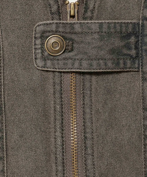 niko and...(ニコアンド)の「2WAY衿フリルデニムベスト(ベスト・レディース・ブラック/ライトブルー・FREE)」の7枚目の写真