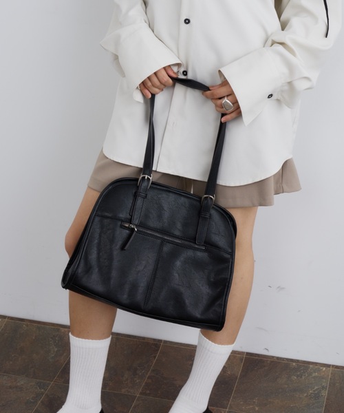 ✨美品✨ ポティオール ボストンバッグ 2way ショルダーバッグ ブラック セール】2wayミニボストンバッグ（ショルダーバッグ）｜Lace