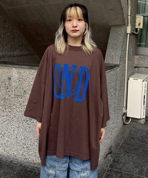 Candy Stripper（キャンディストリッパー）の「CND SMILE BIG Tシャツ（Tシャツ/カットソー・レディース・チャコール/ブラウン/アイボリー・FREE）」の13枚目の写真