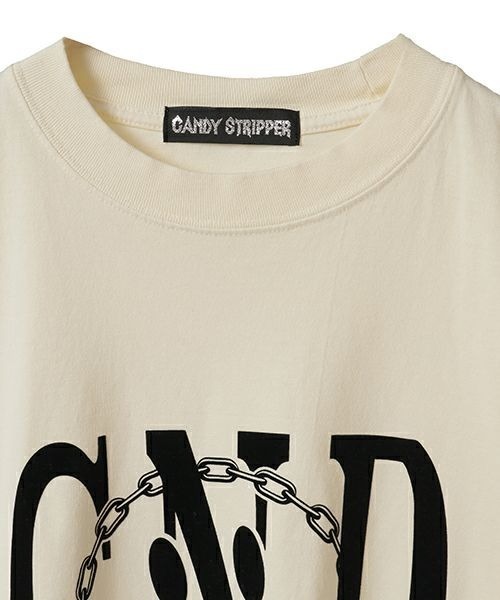 Candy Stripper（キャンディストリッパー）の「CND SMILE BIG Tシャツ（Tシャツ/カットソー・レディース・チャコール/ブラウン/アイボリー・FREE）」の21枚目の写真