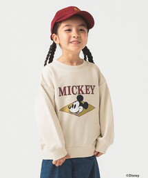 【Disney】MICKEY MOUSE / フロントプリント スウェット /  2025FW（90～140cm）