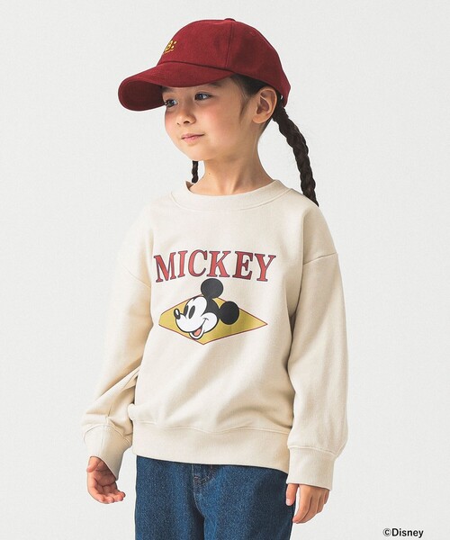 B:MING by BEAMS（ビーミングバイビームス）の「【Disney】MICKEY MOUSE / フロントプリント スウェット /  2025FW（90～140cm）（スウェット・キッズ・チャコールグレー/ホワイト系その他5・90/100/110/120/130/140）」の3枚目の写真