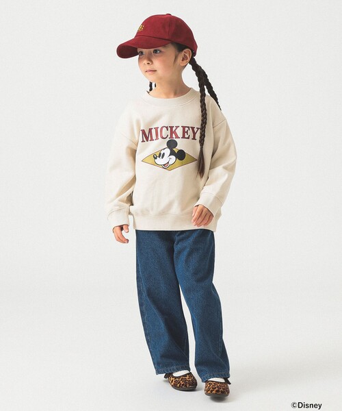 B:MING by BEAMS（ビーミングバイビームス）の「【Disney】MICKEY MOUSE / フロントプリント スウェット /  2025FW（90～140cm）（スウェット・キッズ・チャコールグレー/ホワイト系その他5・90/100/110/120/130/140）」の6枚目の写真