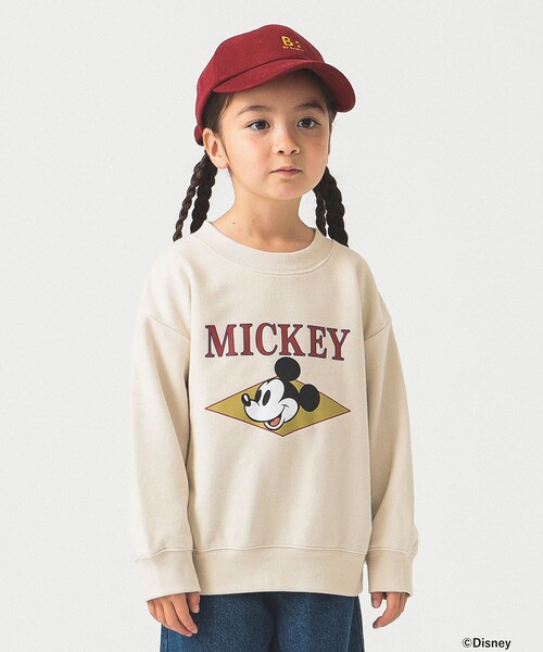 B:MING by BEAMS（ビーミングバイビームス）の「【Disney】MICKEY MOUSE / フロントプリント スウェット /  2025FW（90～140cm）（スウェット・キッズ・チャコールグレー/ホワイト系その他5・90/100/110/120/130/140）」の9枚目の写真