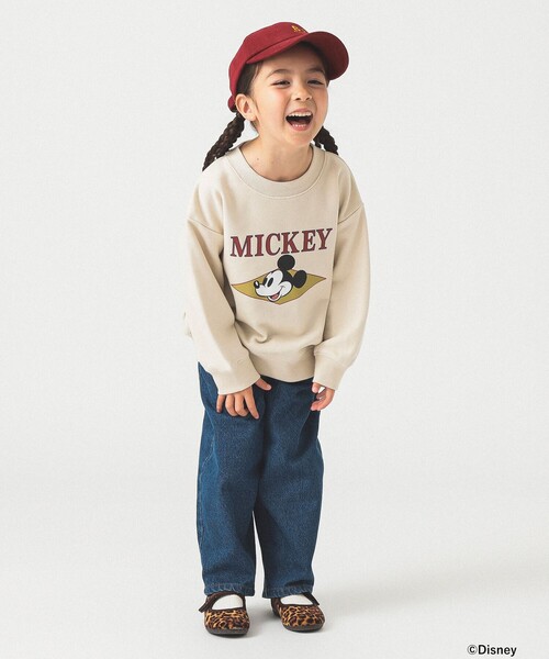 B:MING by BEAMS（ビーミングバイビームス）の「【Disney】MICKEY MOUSE / フロントプリント スウェット /  2025FW（90～140cm）（スウェット・キッズ・チャコールグレー/ホワイト系その他5・90/100/110/120/130/140）」の10枚目の写真
