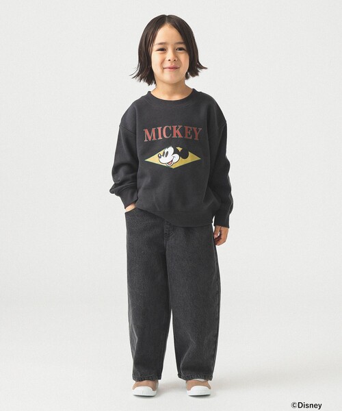 B:MING by BEAMS（ビーミングバイビームス）の「【Disney】MICKEY MOUSE / フロントプリント スウェット /  2025FW（90～140cm）（スウェット・キッズ・チャコールグレー/ホワイト系その他5・90/100/110/120/130/140）」の11枚目の写真