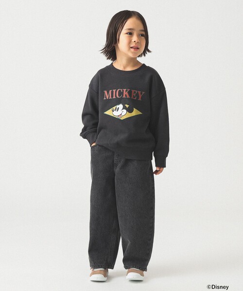 B:MING by BEAMS（ビーミングバイビームス）の「【Disney】MICKEY MOUSE / フロントプリント スウェット /  2025FW（90～140cm）（スウェット・キッズ・チャコールグレー/ホワイト系その他5・90/100/110/120/130/140）」の19枚目の写真