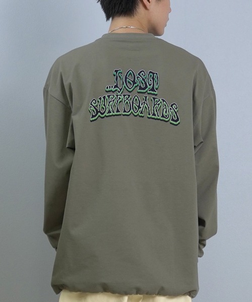 lost(ロスト)の「ムラサキスポーツ限定【...lost/ロスト】PISCES LOGO LS TEE 機能素材 AIR DRY ロンT L25F-2207(Tシャツ/カットソー・メンズ・グレー/ホワイト/ブラック・XL/L/M)」の1枚目の写真