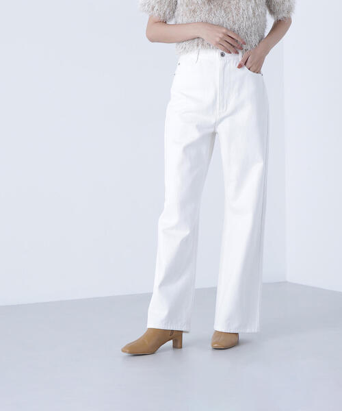 NATURAL BEAUTY BASIC（ナチュラルビューティーベーシック）の「◇【Oggi掲載】【ちょうど、いい服】私に“ちょうどいい”ワイドストレートパンツ（その他パンツ・レディース・ダークブラウン/ピンク/オフホワイト・X-SMALL/SMALL/MEDIUM/LARGE）」の16枚目の写真