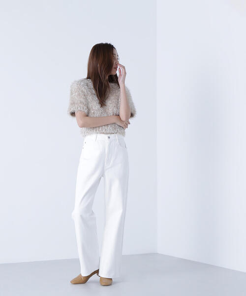 NATURAL BEAUTY BASIC（ナチュラルビューティーベーシック）の「◇【Oggi掲載】【ちょうど、いい服】私に“ちょうどいい”ワイドストレートパンツ（その他パンツ・レディース・ダークブラウン/ピンク/オフホワイト・X-SMALL/SMALL/MEDIUM/LARGE）」の17枚目の写真