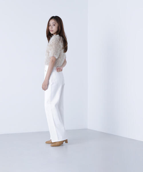 NATURAL BEAUTY BASIC（ナチュラルビューティーベーシック）の「◇【Oggi掲載】【ちょうど、いい服】私に“ちょうどいい”ワイドストレートパンツ（その他パンツ・レディース・ダークブラウン/ピンク/オフホワイト・X-SMALL/SMALL/MEDIUM/LARGE）」の18枚目の写真