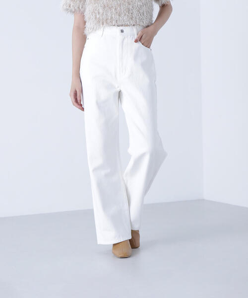 NATURAL BEAUTY BASIC（ナチュラルビューティーベーシック）の「◇【Oggi掲載】【ちょうど、いい服】私に“ちょうどいい”ワイドストレートパンツ（その他パンツ・レディース・ダークブラウン/ピンク/オフホワイト・X-SMALL/SMALL/MEDIUM/LARGE）」の19枚目の写真