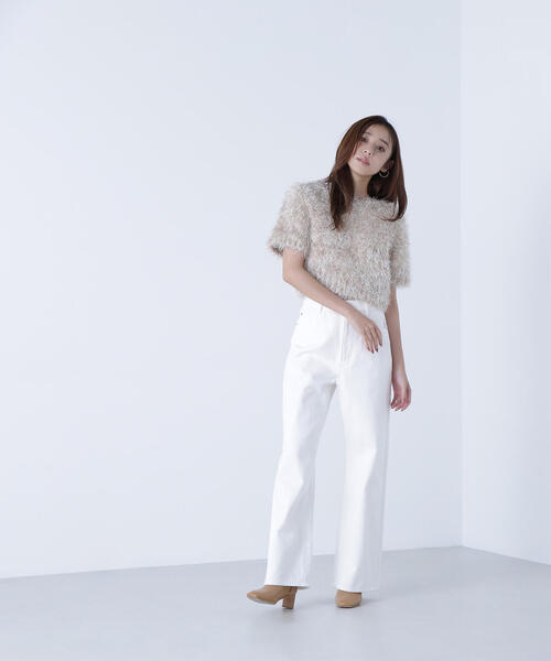 NATURAL BEAUTY BASIC（ナチュラルビューティーベーシック）の「◇【Oggi掲載】【ちょうど、いい服】私に“ちょうどいい”ワイドストレートパンツ（その他パンツ・レディース・ダークブラウン/ピンク/オフホワイト・X-SMALL/SMALL/MEDIUM/LARGE）」の20枚目の写真