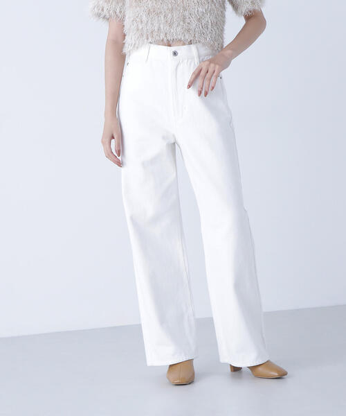 NATURAL BEAUTY BASIC（ナチュラルビューティーベーシック）の「◇【Oggi掲載】【ちょうど、いい服】私に“ちょうどいい”ワイドストレートパンツ（その他パンツ・レディース・ダークブラウン/ピンク/オフホワイト・X-SMALL/SMALL/MEDIUM/LARGE）」の22枚目の写真