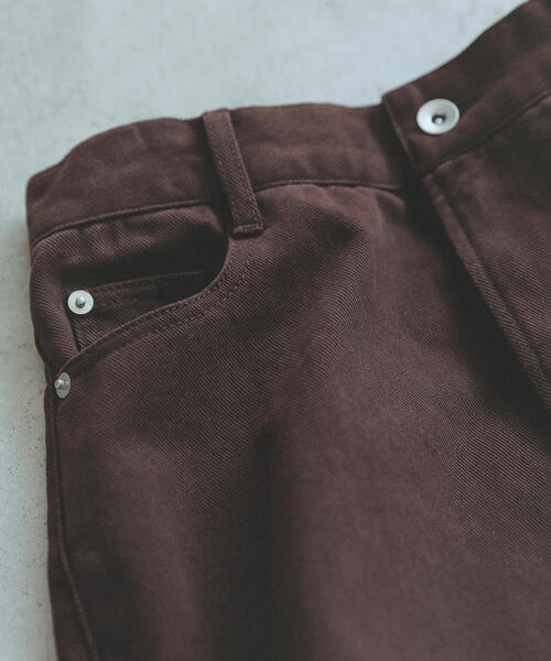 NATURAL BEAUTY BASIC（ナチュラルビューティーベーシック）の「◇【Oggi掲載】【ちょうど、いい服】私に“ちょうどいい”ワイドストレートパンツ（その他パンツ・レディース・ダークブラウン/ピンク/オフホワイト・X-SMALL/SMALL/MEDIUM/LARGE）」の5枚目の写真