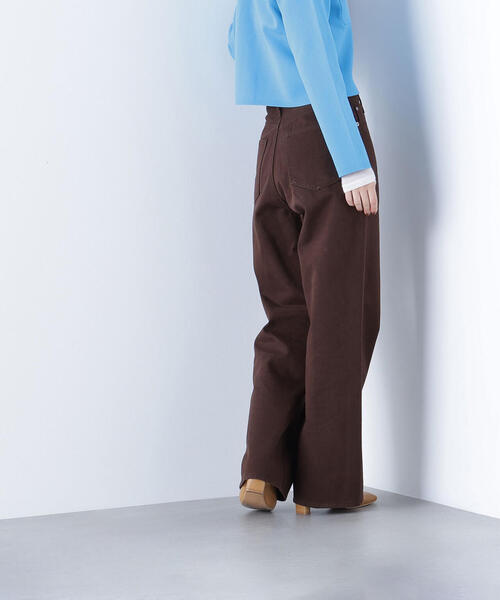 NATURAL BEAUTY BASIC（ナチュラルビューティーベーシック）の「◇【Oggi掲載】【ちょうど、いい服】私に“ちょうどいい”ワイドストレートパンツ（その他パンツ・レディース・ダークブラウン/ピンク/オフホワイト・X-SMALL/SMALL/MEDIUM/LARGE）」の12枚目の写真