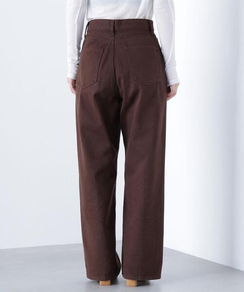 NATURAL BEAUTY BASIC（ナチュラルビューティーベーシック）の「◇【Oggi掲載】【ちょうど、いい服】私に“ちょうどいい”ワイドストレートパンツ（その他パンツ・レディース・ダークブラウン/ピンク/オフホワイト・X-SMALL/SMALL/MEDIUM/LARGE）」の8枚目の写真