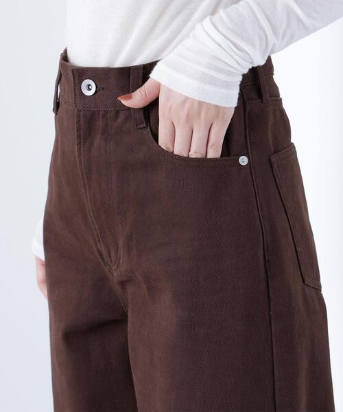 NATURAL BEAUTY BASIC（ナチュラルビューティーベーシック）の「◇【Oggi掲載】【ちょうど、いい服】私に“ちょうどいい”ワイドストレートパンツ（その他パンツ・レディース・ダークブラウン/ピンク/オフホワイト・X-SMALL/SMALL/MEDIUM/LARGE）」の11枚目の写真