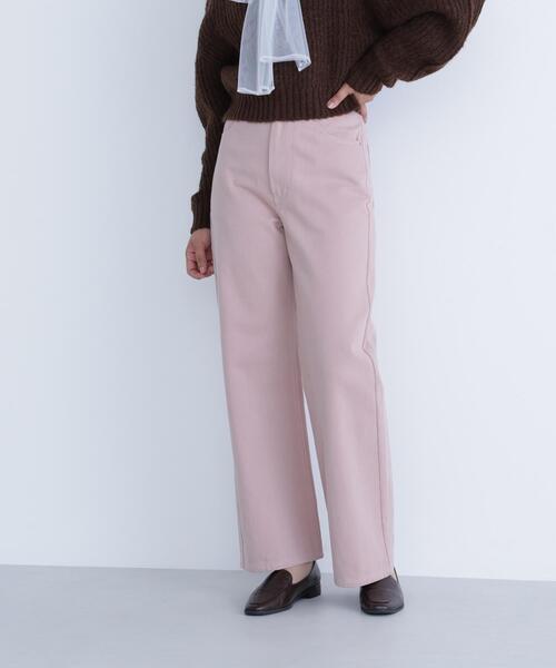 NATURAL BEAUTY BASIC（ナチュラルビューティーベーシック）の「◇【Oggi掲載】【ちょうど、いい服】私に“ちょうどいい”ワイドストレートパンツ（その他パンツ・レディース・ダークブラウン/ピンク/オフホワイト・X-SMALL/SMALL/MEDIUM/LARGE）」の19枚目の写真