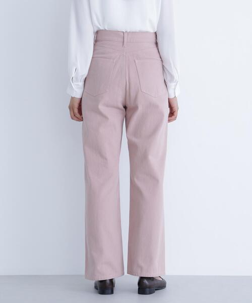 NATURAL BEAUTY BASIC（ナチュラルビューティーベーシック）の「◇【Oggi掲載】【ちょうど、いい服】私に“ちょうどいい”ワイドストレートパンツ（その他パンツ・レディース・ダークブラウン/ピンク/オフホワイト・X-SMALL/SMALL/MEDIUM/LARGE）」の21枚目の写真