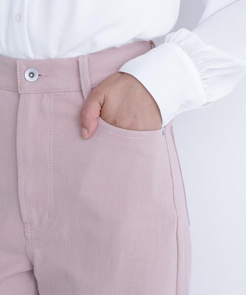 NATURAL BEAUTY BASIC（ナチュラルビューティーベーシック）の「◇【Oggi掲載】【ちょうど、いい服】私に“ちょうどいい”ワイドストレートパンツ（その他パンツ・レディース・ダークブラウン/ピンク/オフホワイト・X-SMALL/SMALL/MEDIUM/LARGE）」の17枚目の写真