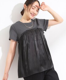 DRESKIP | 【S-LL/ひんやり】大人に似合う ビスチェ風ドッキングトップス(Tシャツ/カットソー)