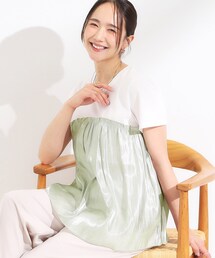 DRESKIP | 【S-LL/ひんやり】大人に似合う ビスチェ風ドッキングトップス(Tシャツ/カットソー)