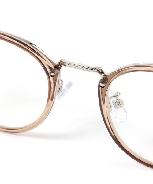 studio CLIP（スタディオクリップ）の「メタルボストン型伊達メガネ（メガネ・レディース・ブラック/グレー・FREE）」の12枚目の写真