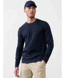 BANANA REPUBLIC FACTORY STORE Luxe Touch クルーネックTシャツ 長袖