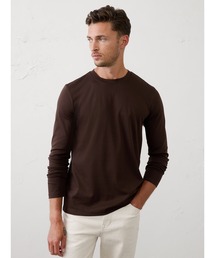 BANANA REPUBLIC FACTORY STORE Luxe Touch クルーネックTシャツ 長袖