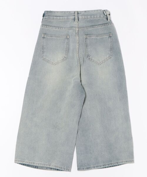 HALEY PESCA（ヘーリーペスカ）の「HALEY PESCA/Y2K ダメージハーフデニム（デニムパンツ・レディース・ブルー・SMALL/LARGE/MEDIUM）」の11枚目の写真
