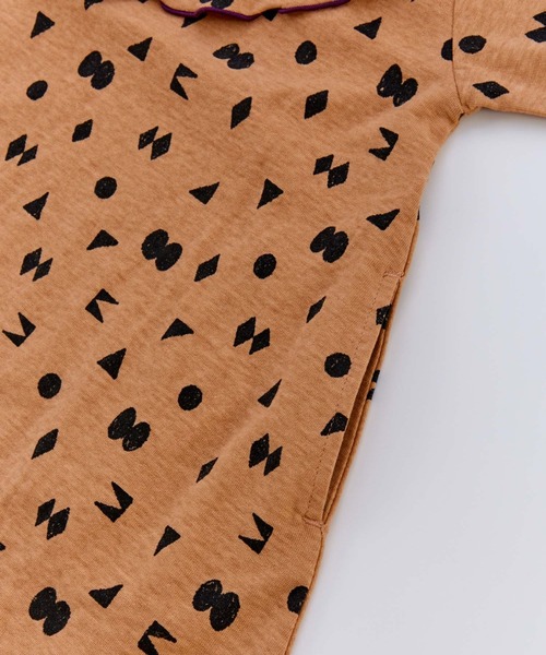 Ocean&Ground（オーシャン&グラウンド）の「ｿｳｶﾞﾗﾌﾟﾘﾝﾄﾌﾘﾙｶﾗｰﾜﾝﾋﾟｰｽ（ワンピース・キッズ・ブラック/チャコール/レンガ・90/100/110/120/130/140）」の12枚目の写真