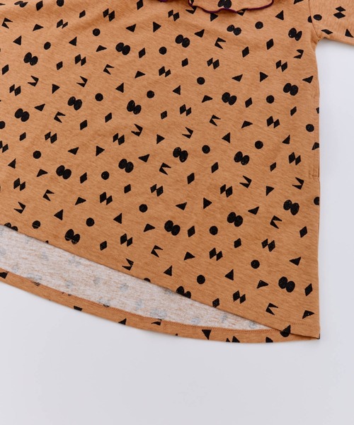 Ocean&Ground（オーシャン&グラウンド）の「ｿｳｶﾞﾗﾌﾟﾘﾝﾄﾌﾘﾙｶﾗｰﾜﾝﾋﾟｰｽ（ワンピース・キッズ・ブラック/チャコール/レンガ・90/100/110/120/130/140）」の13枚目の写真