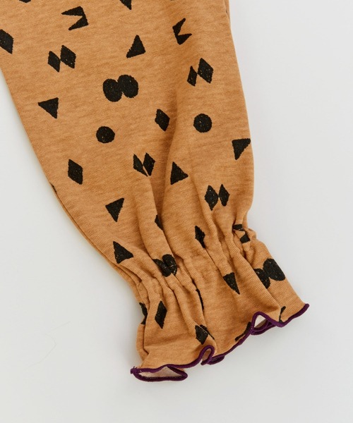 Ocean&Ground（オーシャン&グラウンド）の「ｿｳｶﾞﾗﾌﾟﾘﾝﾄﾌﾘﾙｶﾗｰﾜﾝﾋﾟｰｽ（ワンピース・キッズ・ブラック/チャコール/レンガ・90/100/110/120/130/140）」の18枚目の写真