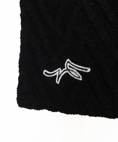 CALL&RESPONSE（コールアンドレスポンス）の「mko12989-ヘリンボーンニットマフラー-サイセンタク（マフラー・メンズ・ブラック×ベージュ/ブラック系その他・FREE）」の14枚目の写真