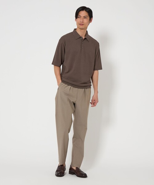 A.PRESSE ロングスリーブニットポロシャツ (22AAP-03-03H)2 A.PRESSE L/S Knit Polo Shirt アプレッセ ロングスリーブニット
