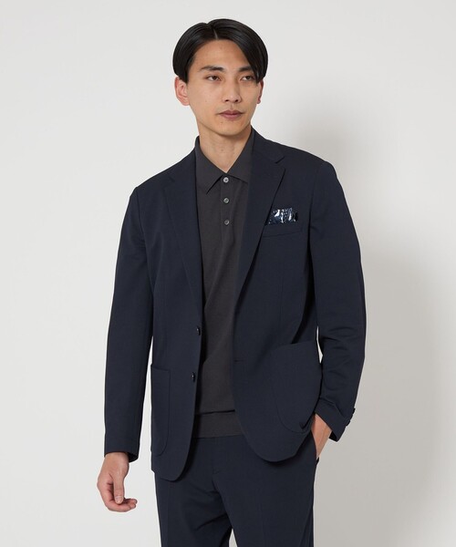 green label relaxing(グリーンレーベルリラクシング)の「A+ リネンミックス ニット ポロシャツ(ニット/セーター・メンズ・ダークグレー/モカ・M/XL/L/S)」の19枚目の写真