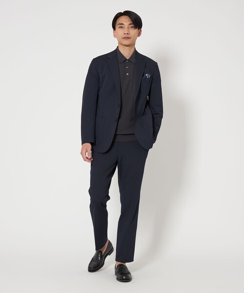 green label relaxing(グリーンレーベルリラクシング)の「A+ リネンミックス ニット ポロシャツ(ニット/セーター・メンズ・ダークグレー/モカ・M/XL/L/S)」の18枚目の写真