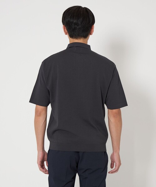 green label relaxing(グリーンレーベルリラクシング)の「A+ リネンミックス ニット ポロシャツ(ニット/セーター・メンズ・ダークグレー/モカ・M/XL/L/S)」の15枚目の写真