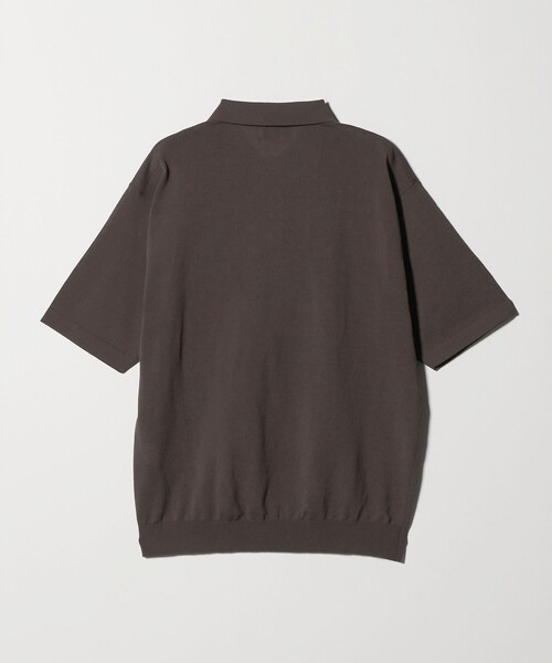 green label relaxing(グリーンレーベルリラクシング)の「A+ リネンミックス ニット ポロシャツ(ニット/セーター・メンズ・ダークグレー/モカ・M/XL/L/S)」の8枚目の写真