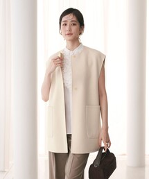 ユナイテッドアローズ UBCB リバー Vノーカラー コート ロングコート UNITED ARROWS（ユナイテッドアローズ）の「UBCB リバー バイ
