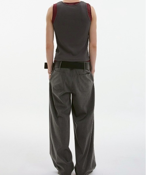ESC STUDIO(イーエスシースタジオ)の「【ESC STUDIO】mesh layered sleeveless / 【イーエスシースタジオ】メッシュレイヤードタンクトップ(タンクトップ・メンズ・ホワイト/グレー/ブラック・ONE SIZE)」の6枚目の写真