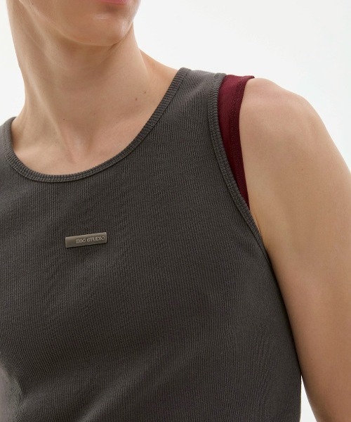 ESC STUDIO(イーエスシースタジオ)の「【ESC STUDIO】mesh layered sleeveless / 【イーエスシースタジオ】メッシュレイヤードタンクトップ(タンクトップ・メンズ・ホワイト/グレー/ブラック・ONE SIZE)」の9枚目の写真